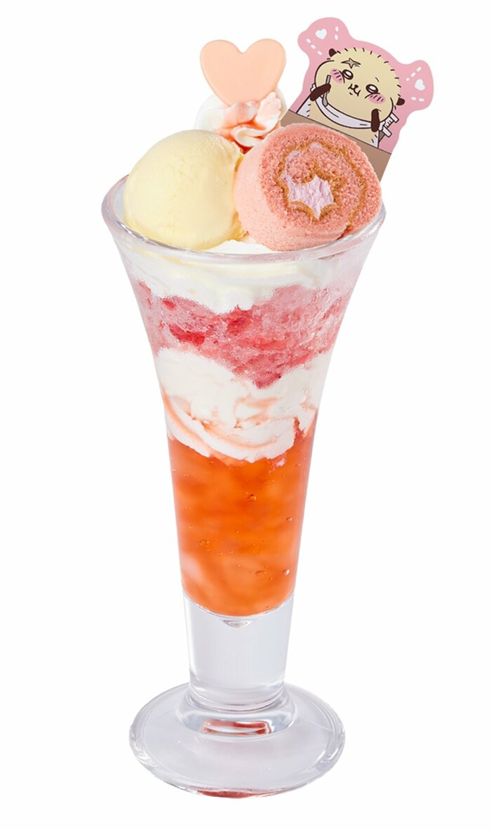 至上の一服！ラッコのイチゴパフェ