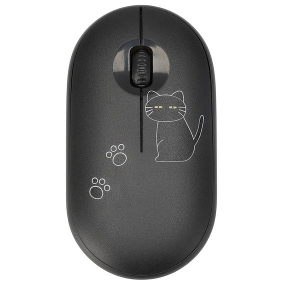 出所：ニトリ公式　ワイヤレスマウス(デコネコDH05 ブラック)