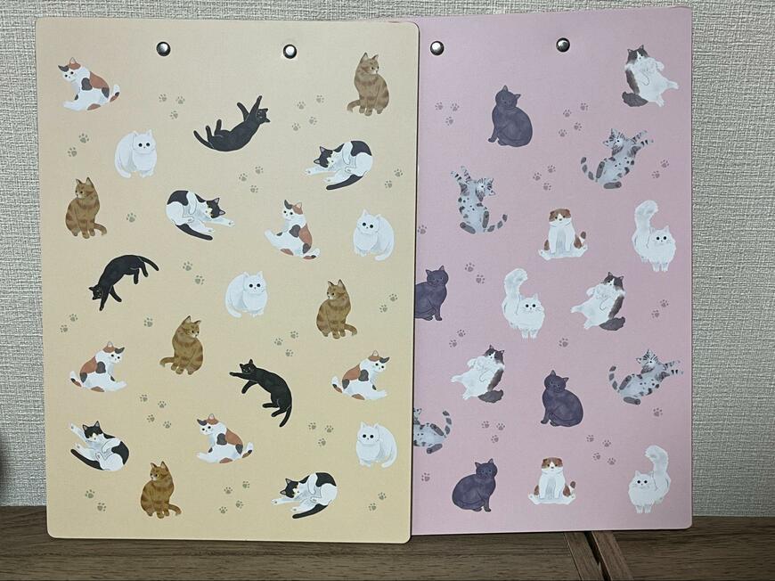 筆者撮影（セリア、A4 MDF クリップボード タテ ねこ）