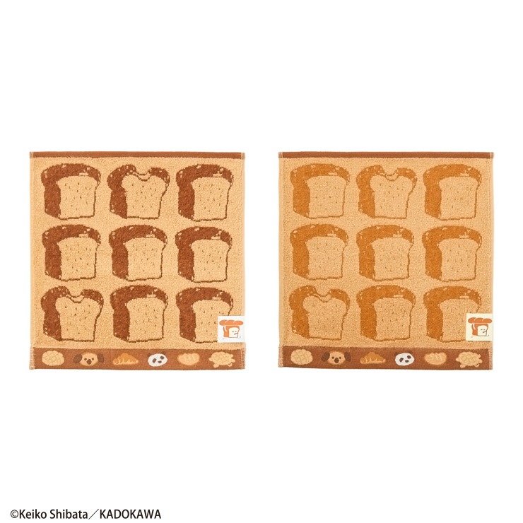 出所：しまむら公式　ハンドタオル（２枚組・パンどろぼう）　ダークブラウン 115