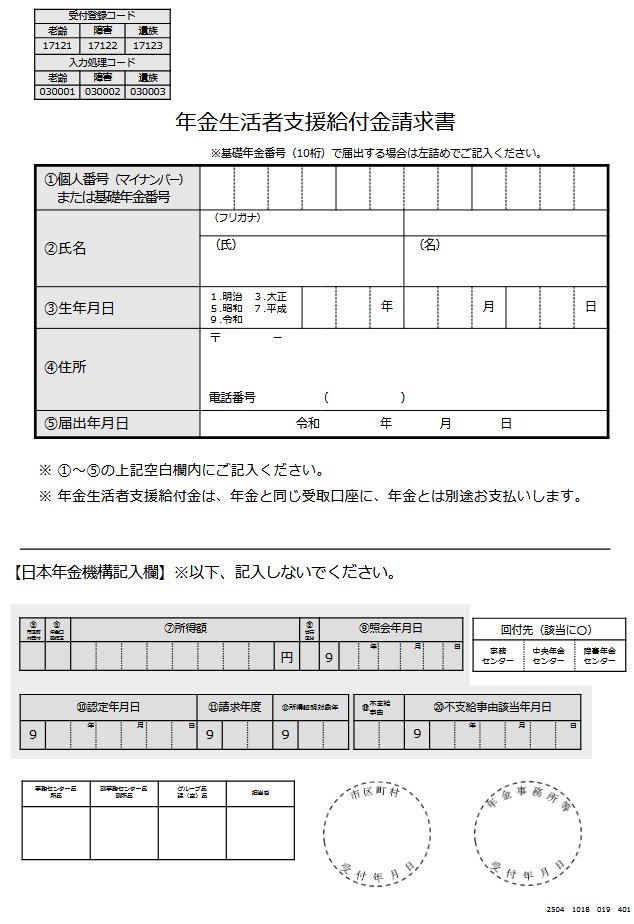 出所：日本年金機構「障害基礎年金または遺族基礎年金を新規に請求する方」