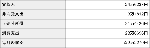 出所：総務省「家計調査報告（家計収支編）2022年（令和４年）平均結果の概要」を元に筆者作成