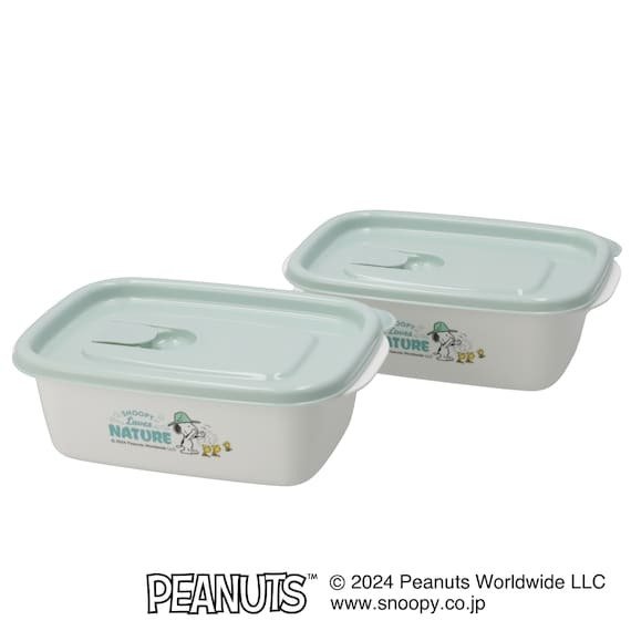 ニトリデコホーム公式 【デコホーム商品】スヌーピー フラップ付コンテナー610ml(610mL 2個セット)