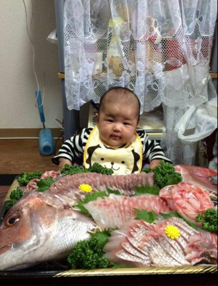 大物感あふれる赤ちゃん