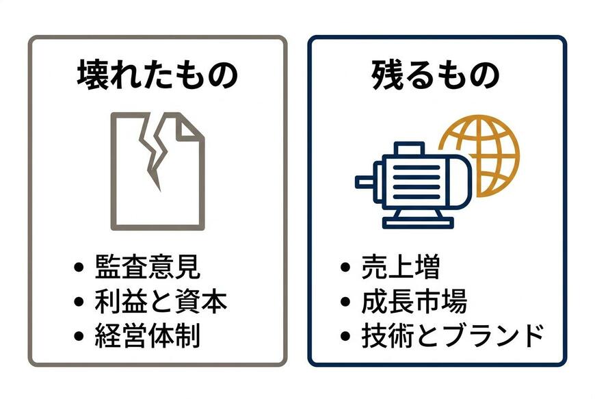 ニデックで「壊れたもの」と「残るもの」