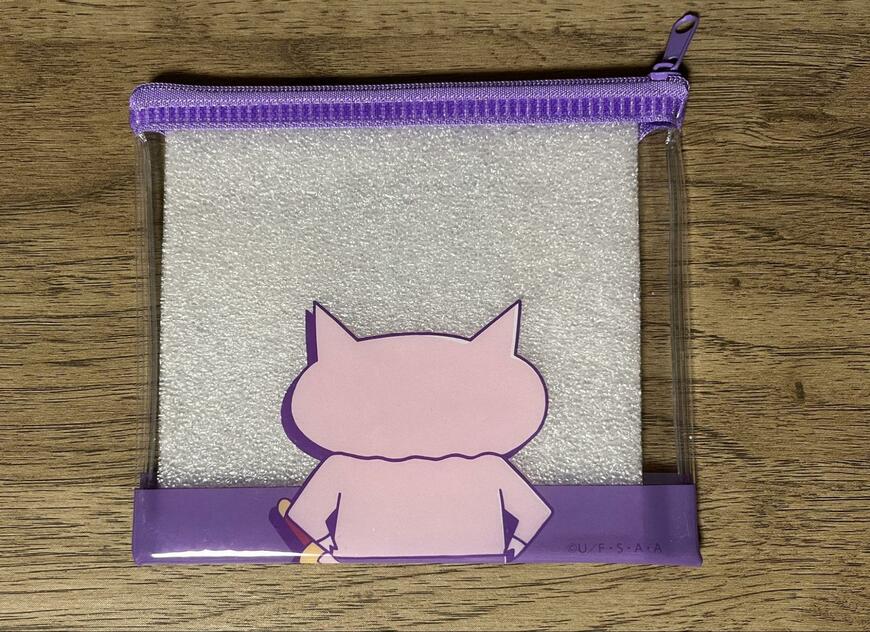 ダイソー、ぶりぶりざえもんミニフラットポーチの画像