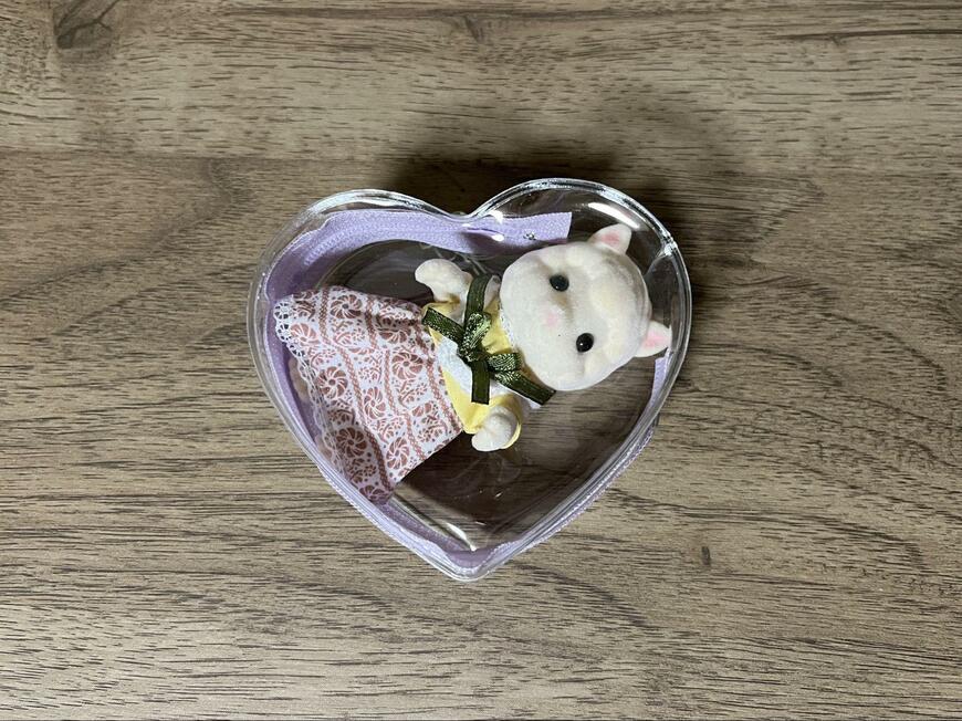 セリア、推し活ポーチ ハート(ブルー・グリーン・パープル)画像