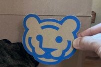 ダンボールで「顔はめパネル」を作成して飼い猫を撮影　想像の斜め上を行く展開に笑ってしまう