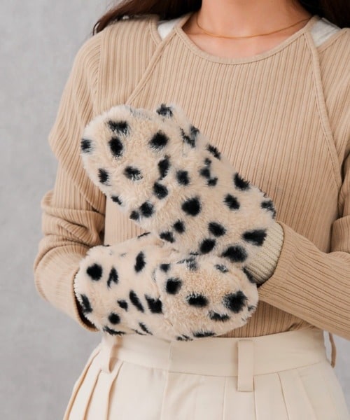 アニマル柄ファーミトン