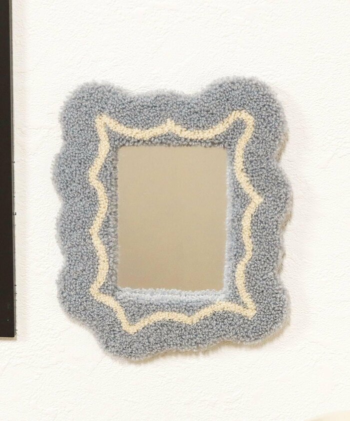 3COINS公式　タフティング風ミラー／blend interior