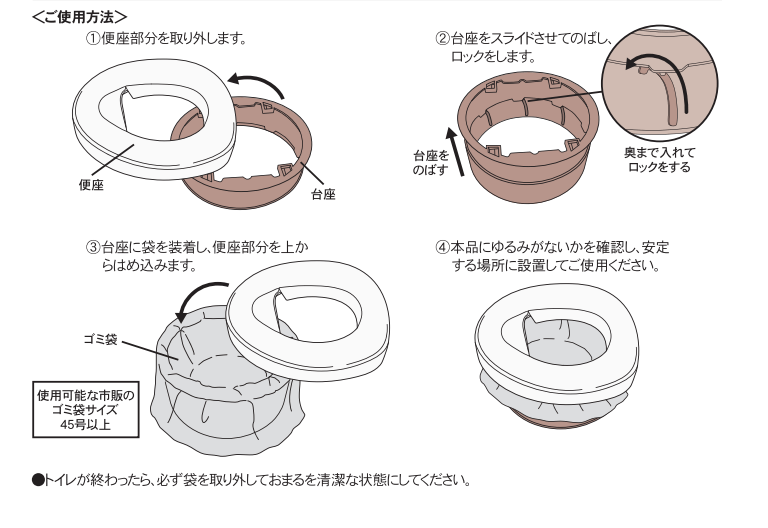 出所：パルグループ公式ファッション通販サイト 3COINS 折りたたみおまる／KIDSトイレ