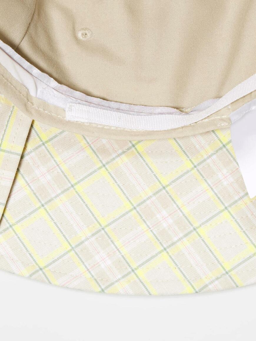 出所：GU公式 ワイドブリムハット(チェック) by rokh