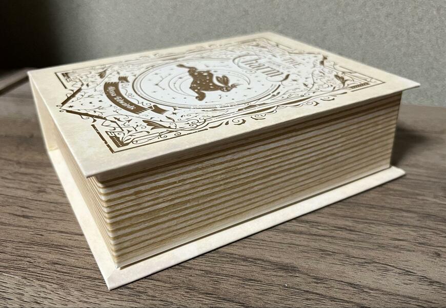 筆者撮影（セリア、ブック型ボックス M クラシックマジック）