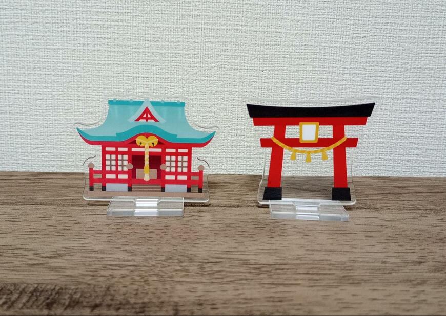 筆者撮影（セリア、アクリルスタンド神社）