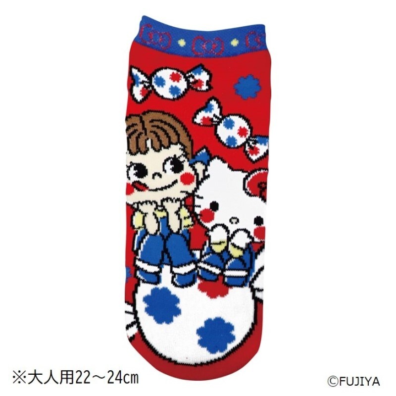 靴下3足セット(ペコちゃん×サンリオ)
