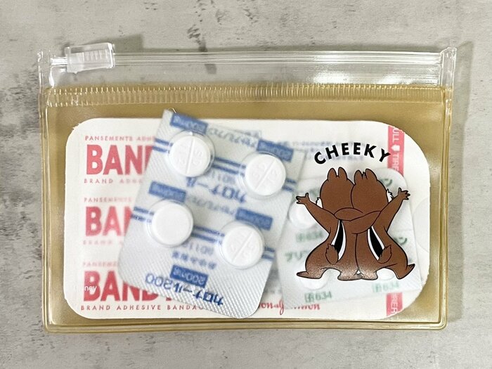普段持ち歩く常備薬や絆創膏を入れるのにぴったり