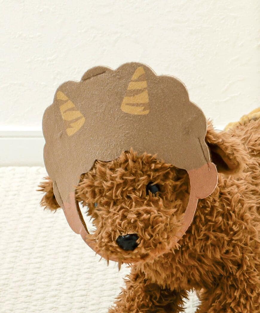 愛犬や愛猫はもちろん、ぬいぐるみにも着用できそうですね／出所：パルグループ公式ファッション通販サイト 3COINS ペット用鬼のお面／節分