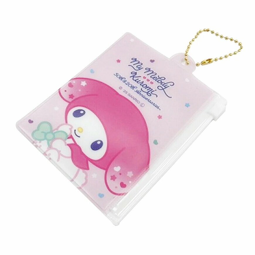 出所：ワッツ公式　sanrio メロクロバースデーチェーンファスナーケース