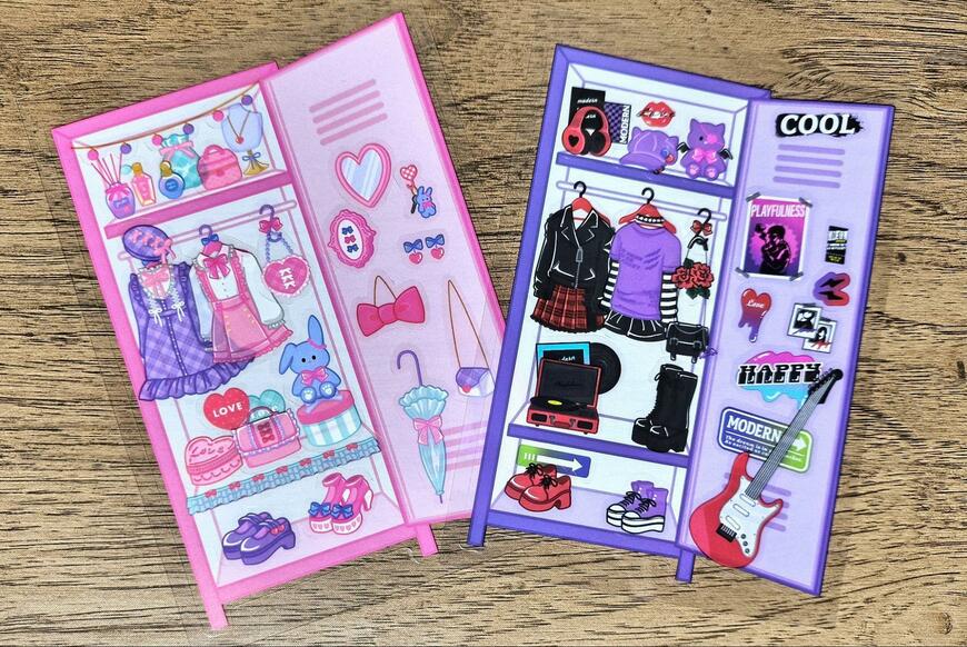 筆者撮影（キャンドゥ、カスタムシール　ロッカー柄）