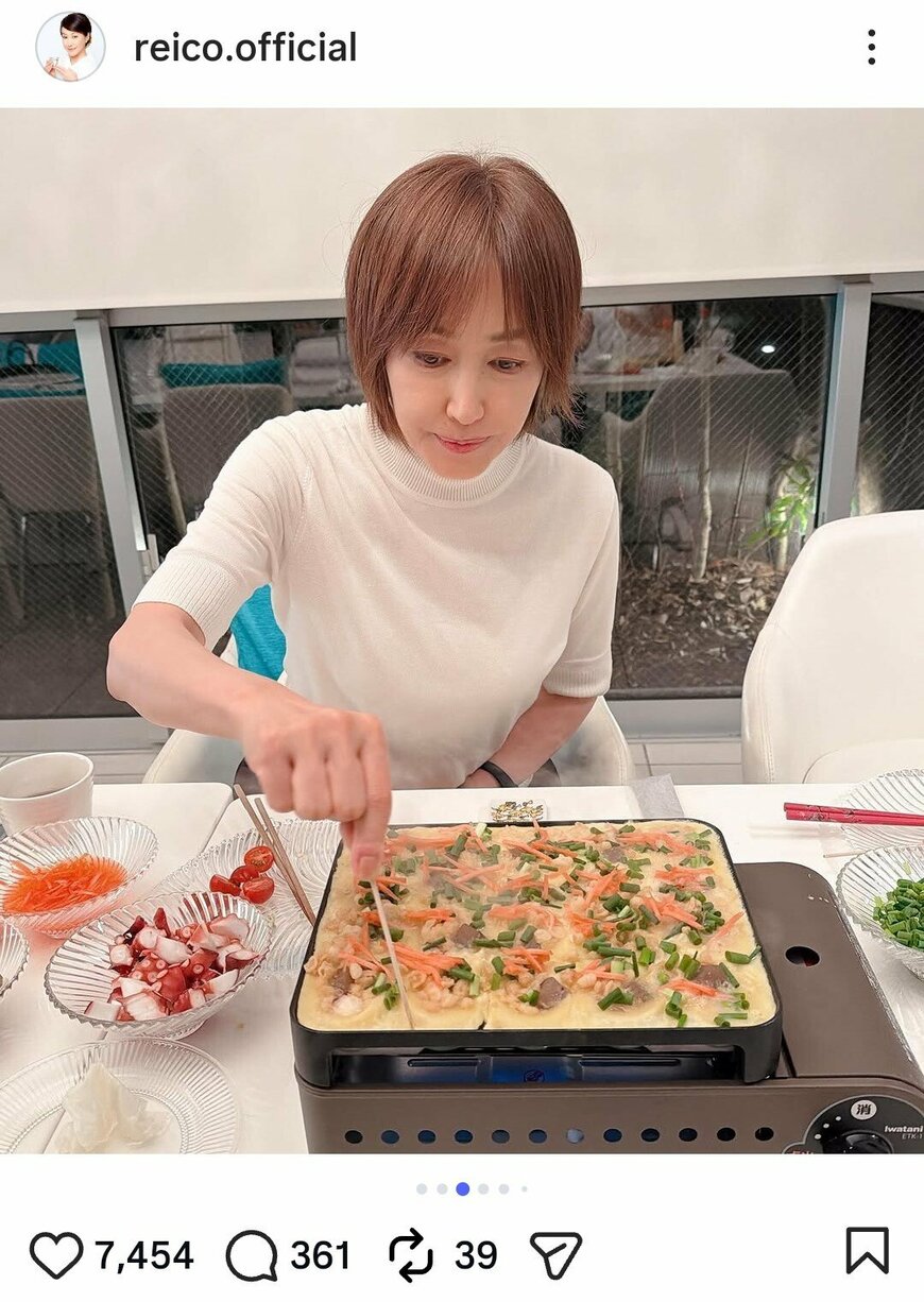 出所：高島礼子のInstagram（@reico.official）参照日：2026年6月24日