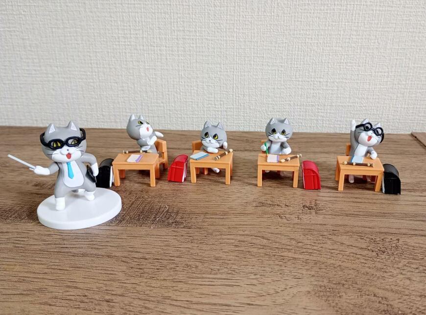 株式会社トイズキャビン、仕事猫小学校ミニフィギュアコレクション画像