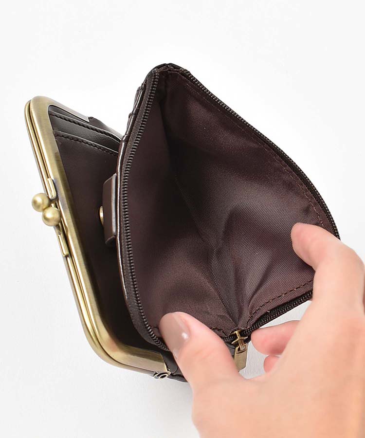 スモーキー2つ折りがま口財布