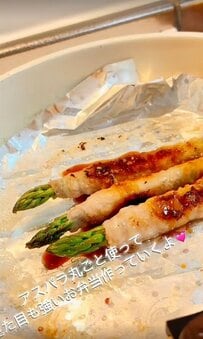 韓国人の夫のために作る【アスパラの肉巻き弁当】カラフルな副菜がギュッと詰まった豪華弁当がおいしそう