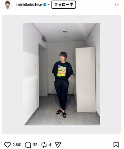 吉瀬美智子のInstagram投稿
