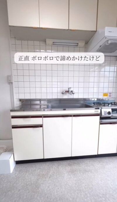 変身前のキッチン扉