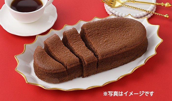 「＜ガーナ＞チョコレートスフレ（734円）」