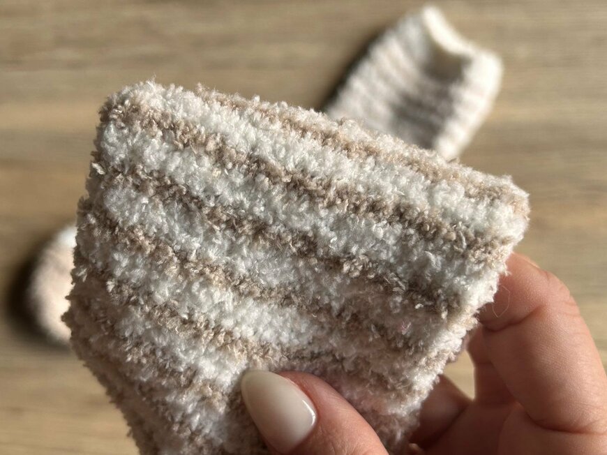 「ボーダー柄もかわいいです。」