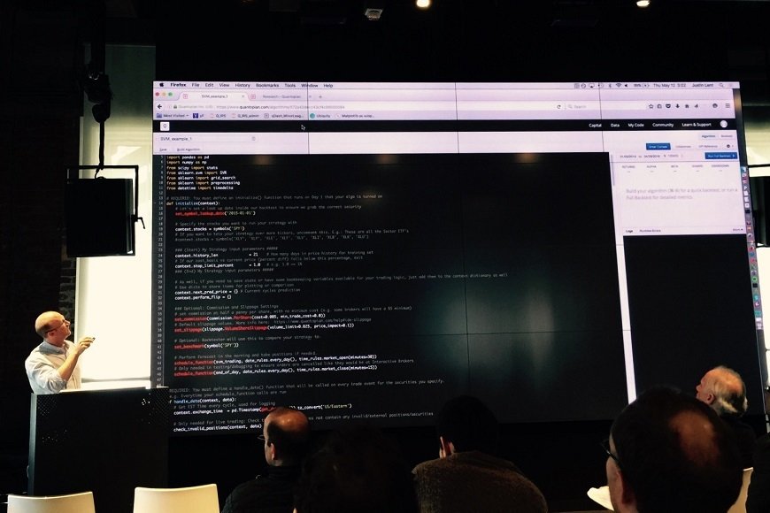 QuantopianのJustin Lentによるプレゼンテーション「Backtesting and Analyzing Algorithmic Trading Strategies」