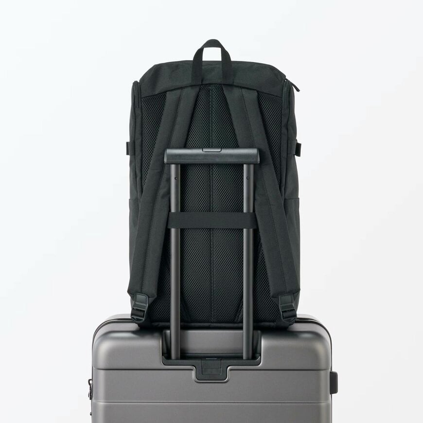 出所：無印良品公式　肩の負担を軽くする　撥水　上から開く　リュックサック