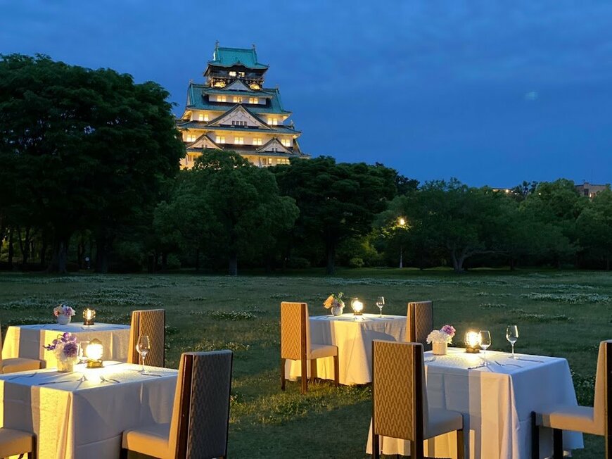 出所：バリューマネジメント株式会社「【大阪城西の丸庭園 大阪迎賓館】中秋の名月にあわせて大阪城と月を愛でるディナーイベントを9月20日に開催」（PR TIMES）