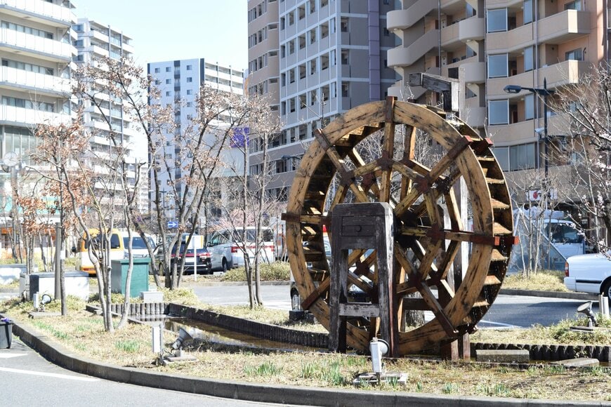 埼玉県新座市にある水車