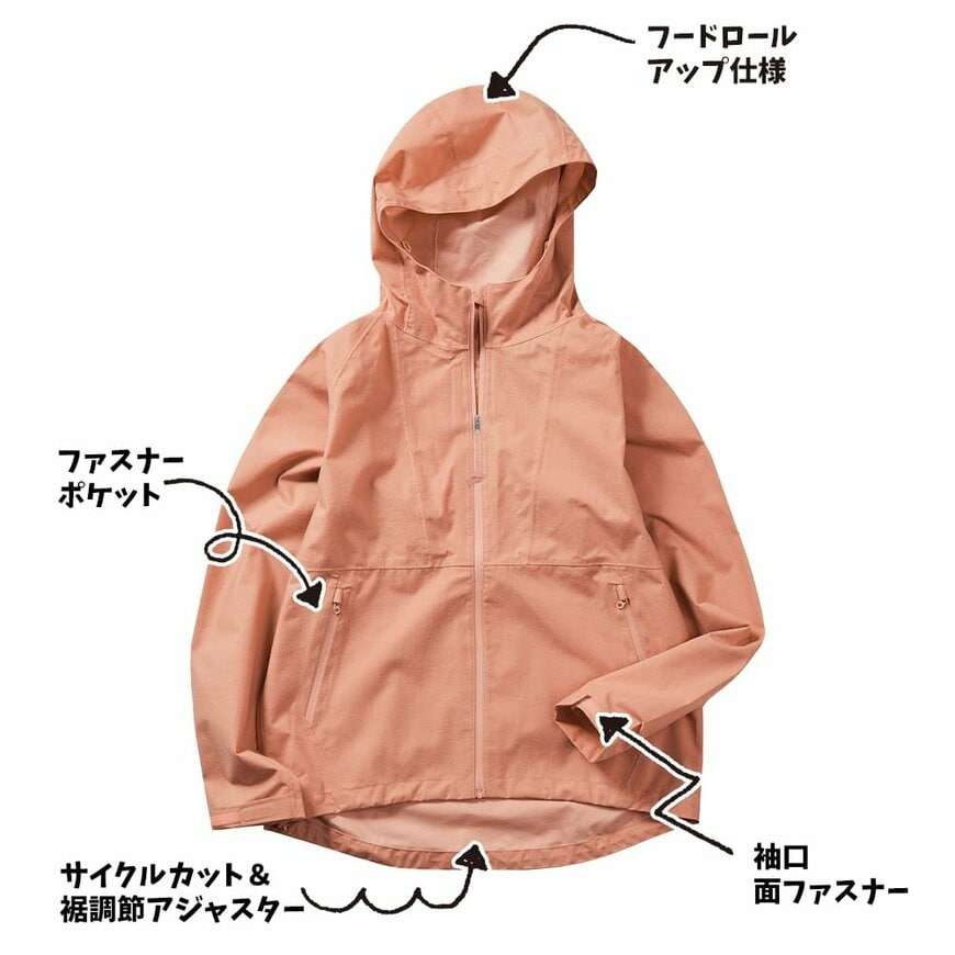 ワークマン公式　フューチャーテックリネンライクレインジャケット