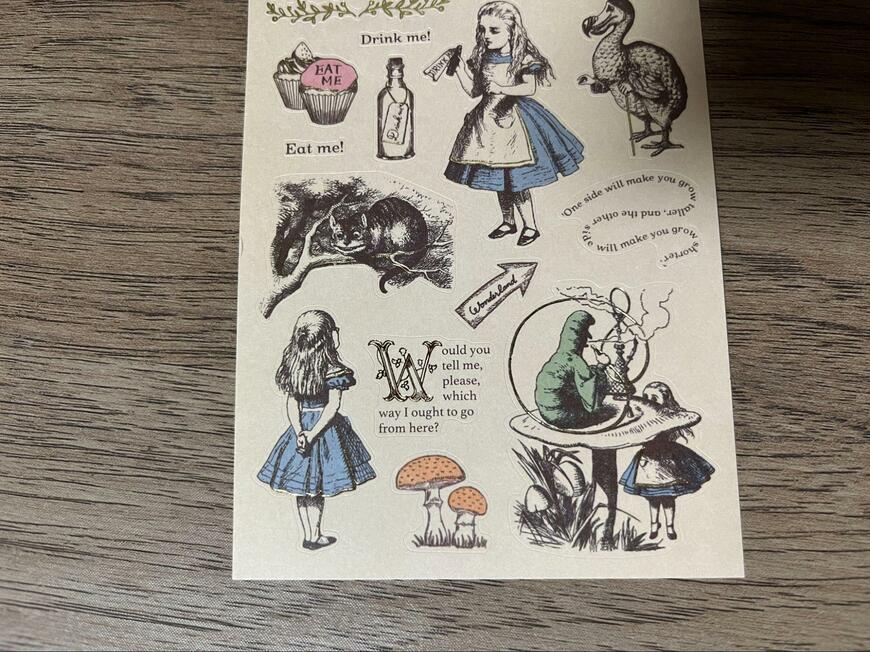 セリア、シール Wonderland画像