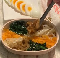 【料理初心者】盛りつけ方の工夫がすごい「ビビンバ弁当」！コメント欄「目からウロコ」の声