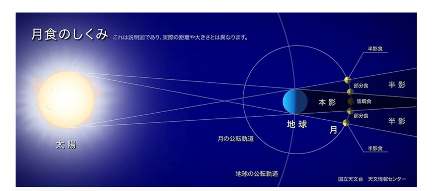 出色：大学共同利用機関法人 自然科学研究機構　国立天文台「月食とは」