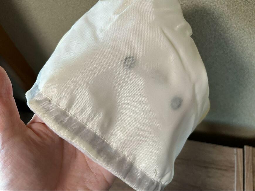 ダイソー、シマエナガ巾着の画像