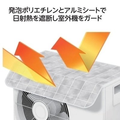 ペタっと貼るだけで冷房運転時の効率を高めるてくれる