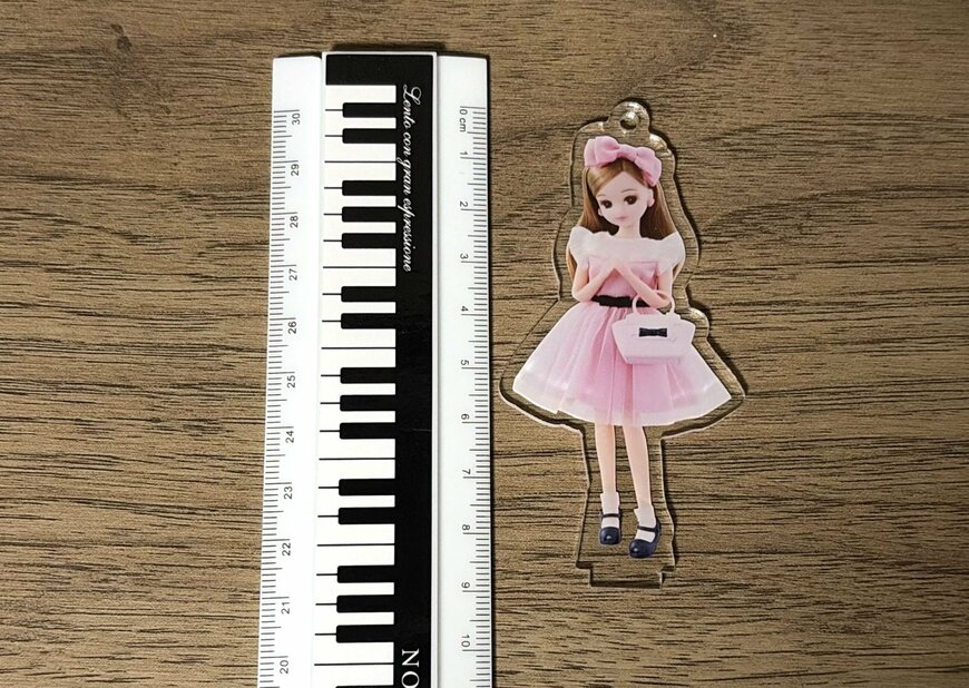 筆者撮影（キャンドゥ、アクリルスタンド ブラインドパッケージ リカちゃん）
