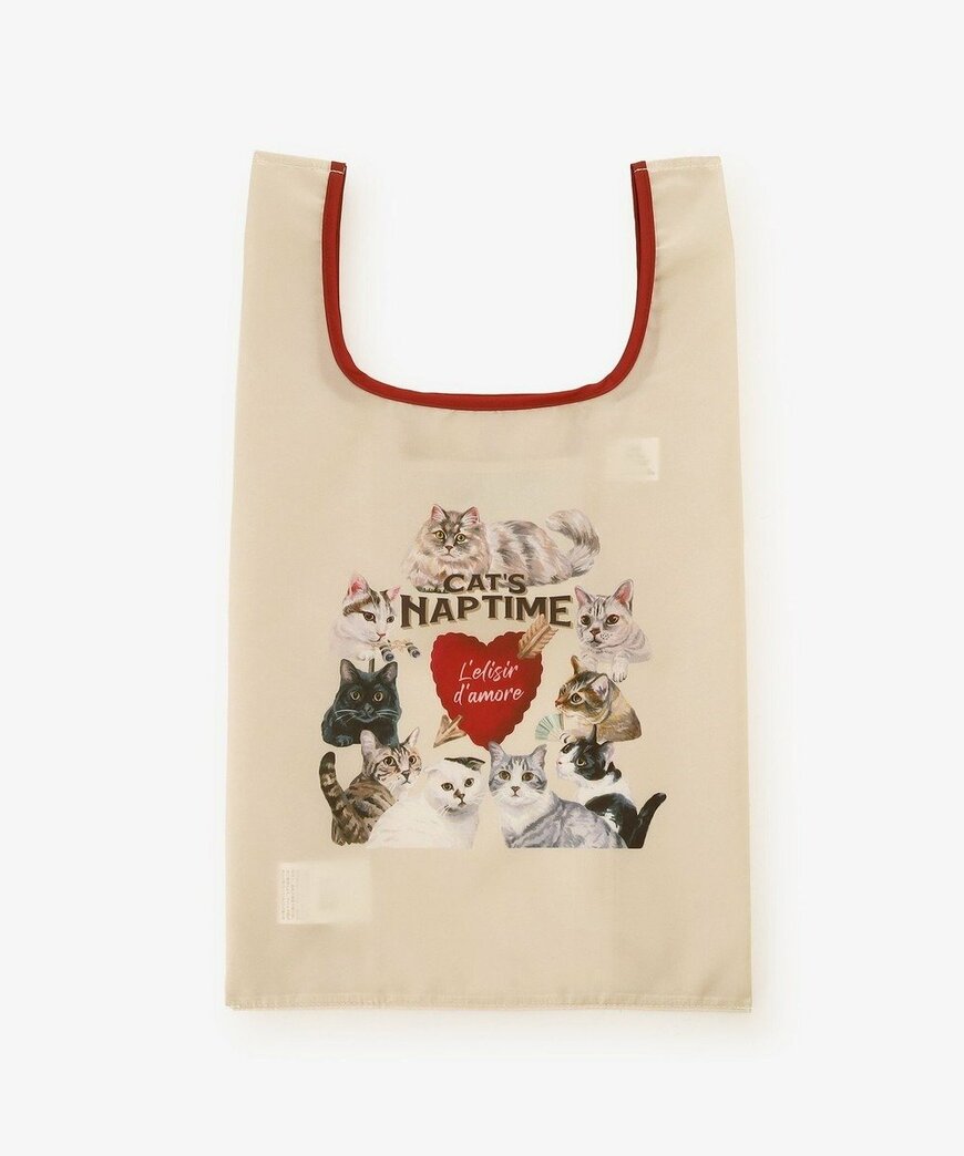 出所：アフタヌーンティー公式　【WEB限定】ポケッタブルショッピングバッグ／Cat's NapTime