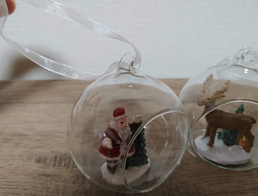 筆者撮影（ダイソー、ガラスボール（ベーシック））