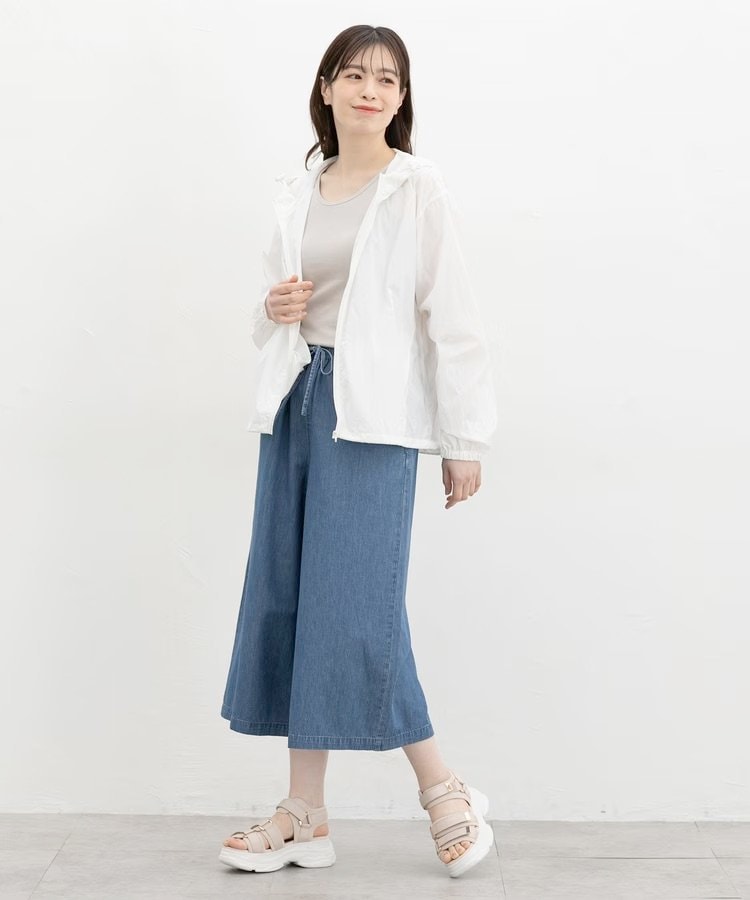 出所：ハニーズ公式　デニムガウチョパンツ