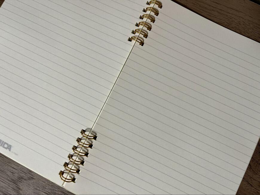 筆者撮影（セリア、トミカA5リングノートA罫 40枚）