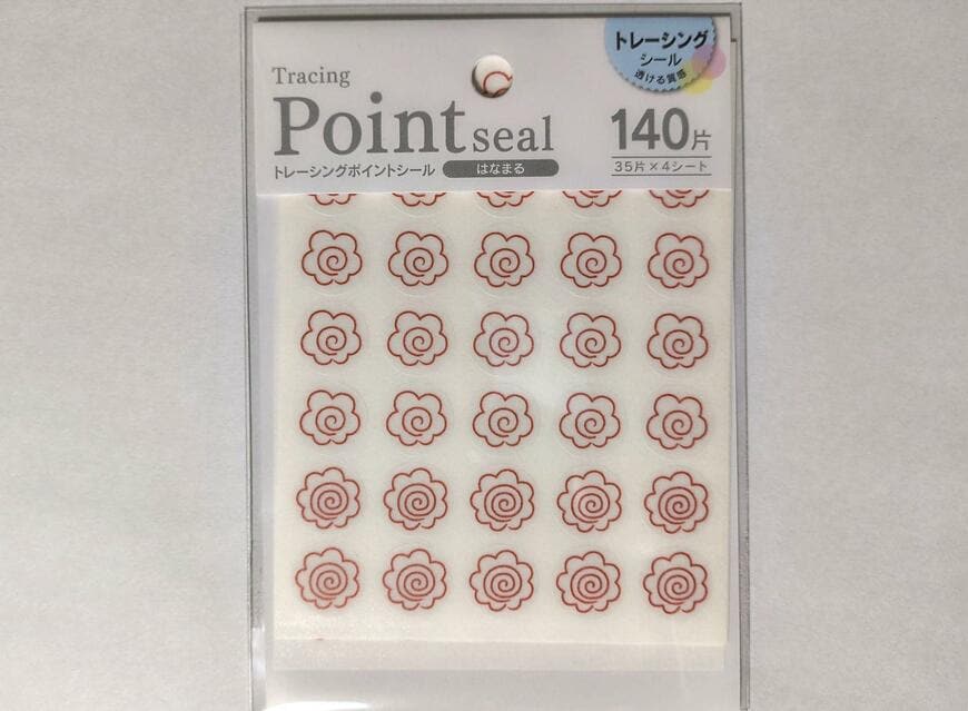 セリア、トレーシングポイントシール はなまる 140片商品画像
