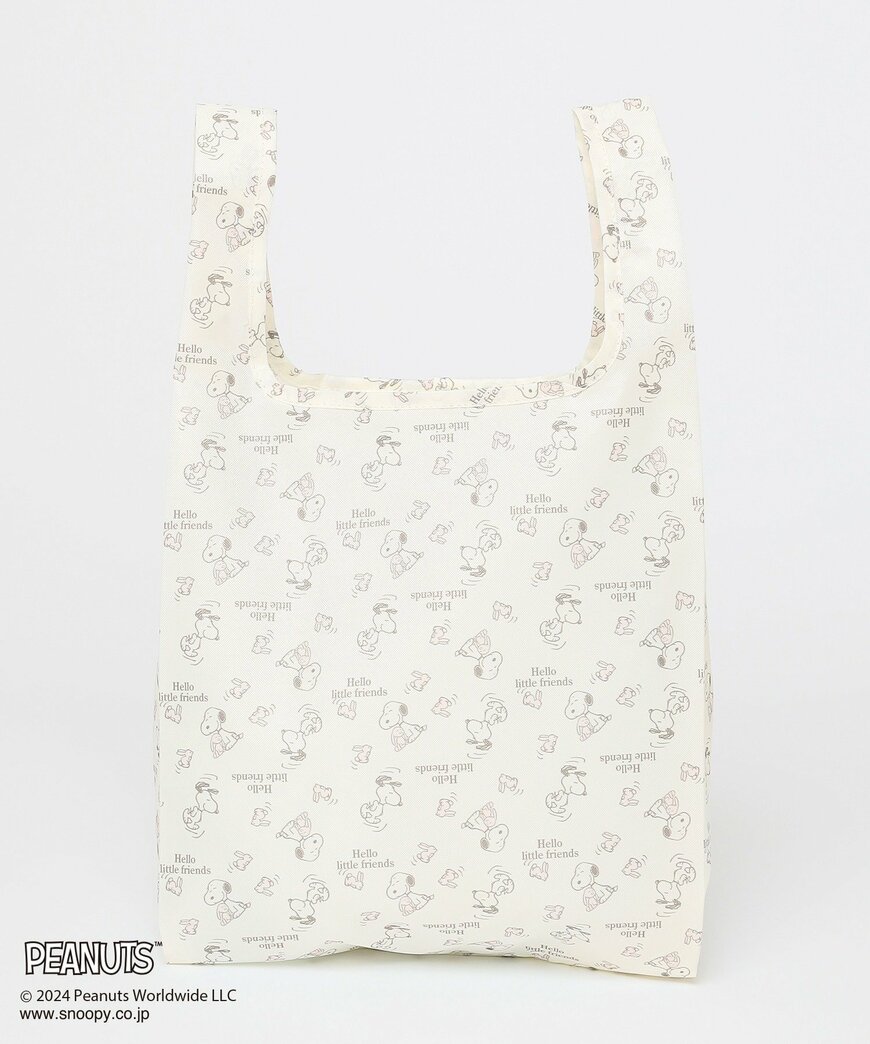 ハニーズ公式　スヌーピー／お弁当バッグ アイボリーMix