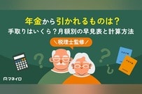 年金から引かれるものは？手取りはいくら？月額別の早見表と計算方法を税理士が解説