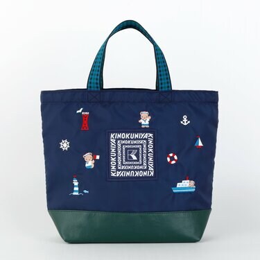 【美品】ファミリア トートバッグ マリン ファミリア familiar トートバッグ ビニールバッグ マリン柄